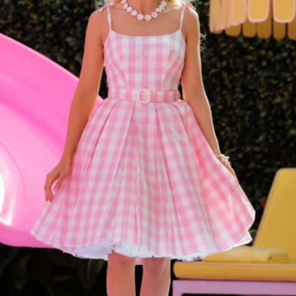 Pink Gingham Barbie Dress - Picture 2 of 6